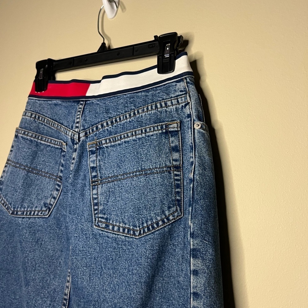 Vintage Tommy Hilfiger Denim Mini Skirt Y2K Size 6 - Picture 7 of 7